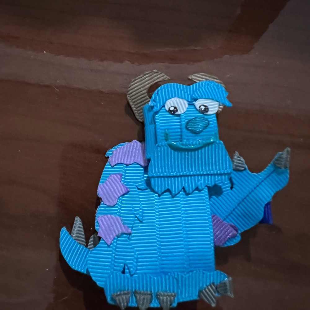 Handmade Monster Inc hair clips
